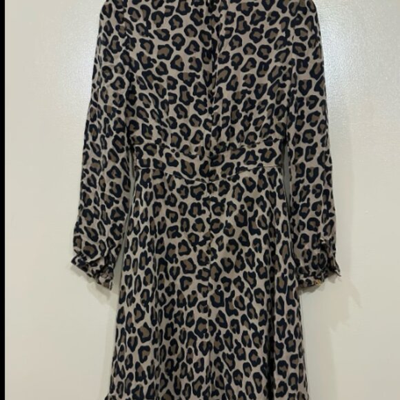 Tory Burch Silk Leopard Print Dress - Picture 6 of 7